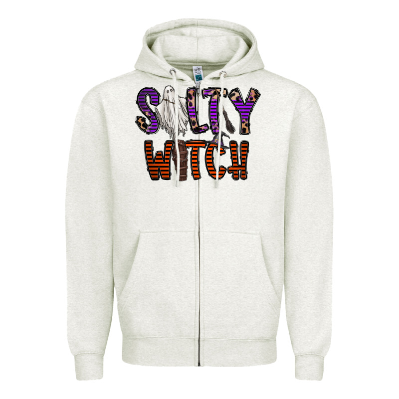 Salty Witch Zipper Hoodie by CowhideDigitalArt | Teevron