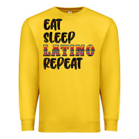 Lemon eat sleep latino repeat Premium Sweatshirt - BundleAndBundleShop