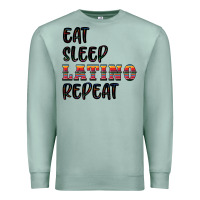 Seafoam eat sleep latino repeat Premium Sweatshirt - BundleAndBundleShop