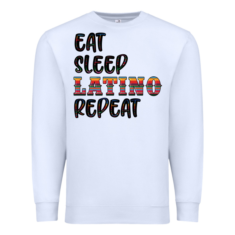 Eat Sleep Latino Repeat Premium Sweatshirt by BundleAndBundleShop | Teevron