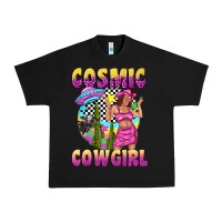 Black cosmic cowgirl Urban Heavy Tee - texasbilliewilder