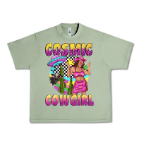 Oil Green cosmic cowgirl Urban Heavy Tee - texasbilliewilder