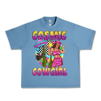 Pebble Blue cosmic cowgirl Urban Heavy Tee - texasbilliewilder