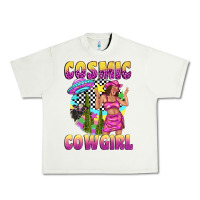 Pistachio cosmic cowgirl Urban Heavy Tee - texasbilliewilder