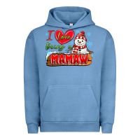 Pigment Pebble Blue i love being a mamaw Urban Hoodie - MaliasSmallBusiness