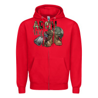 Red army wife Zipper Hoodie - SublimationCraftShop