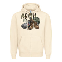 Sandshell army wife Zipper Hoodie - SublimationCraftShop
