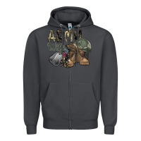 Smoke army wife Zipper Hoodie - SublimationCraftShop
