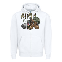 White army wife Zipper Hoodie - SublimationCraftShop