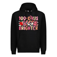 Black 100 days brighter Premium Hoodie - MaliasSmallBusiness