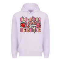 Lilac 100 days brighter Premium Hoodie - MaliasSmallBusiness