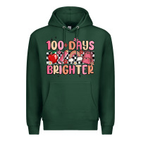 Sports Green 100 days brighter Premium Hoodie - MaliasSmallBusiness
