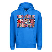 100 Days Brighter Premium Hoodie | Teevron