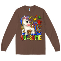 Chestnut au some unicorn Long Sleeve Tee - Zillion Design Studio