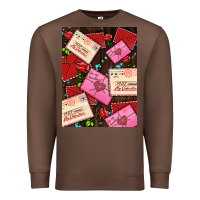Chestnut love letters with roses  air Premium Sweatshirt - AdoDesignShop