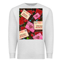 Oatmeal Heather love letters with roses  air Premium Sweatshirt - AdoDesignShop