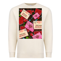 Sandshell love letters with roses  air Premium Sweatshirt - AdoDesignShop