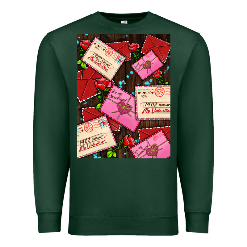 Love Letters With Roses  Air Premium Sweatshirt by AdoDesignShop | Teevron