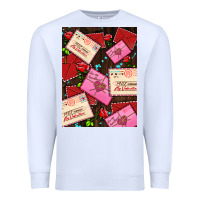 White love letters with roses  air Premium Sweatshirt - AdoDesignShop