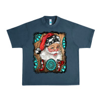 Midnight Navy Santa Claus Joy Urban Heavy Tee - RanaPortraitStore