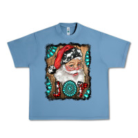 Pebble Blue Santa Claus Joy Urban Heavy Tee - RanaPortraitStore