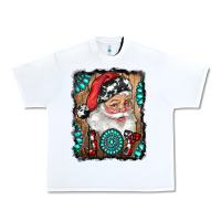 White Santa Claus Joy Urban Heavy Tee - RanaPortraitStore