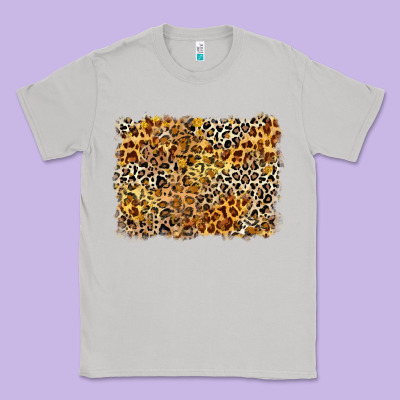 Leopard Background Classic Tee Designed By Zillion Design Studio
