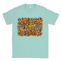 Seafoam leopard background Classic Tee - Zillion Design Studio