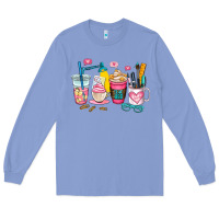 Colony Blue teacher coffee cup Long Sleeve Tee - AdoDesignShop