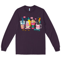 Plum teacher coffee cup Long Sleeve Tee - AdoDesignShop