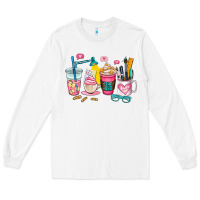 White teacher coffee cup Long Sleeve Tee - AdoDesignShop