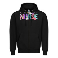 Black Easter Nurse Easter Day Zipper Hoodie - Neo Western