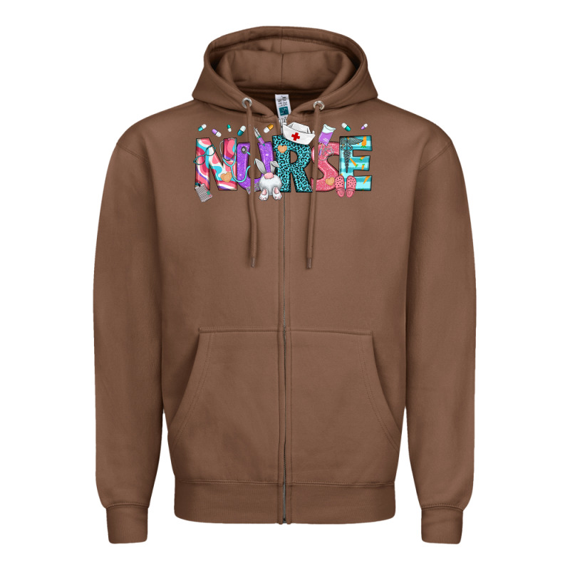 Easter Nurse Easter Day Zipper Hoodie by Neo Western | Teevron