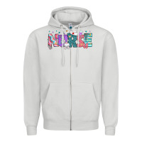 Dove Grey Easter Nurse Easter Day Zipper Hoodie - Neo Western
