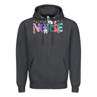Smoke Easter Nurse Easter Day Zipper Hoodie - Neo Western