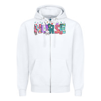White Easter Nurse Easter Day Zipper Hoodie - Neo Western