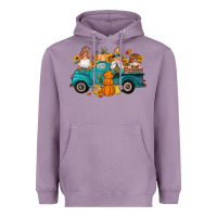 Lavender fall gnomes truck pumpkin sunflowers Heavyweight Hoodie - Artiststas