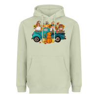 Matcha fall gnomes truck pumpkin sunflowers Heavyweight Hoodie - Artiststas