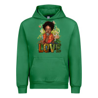 Emerald black afro boy love Urban Hoodie - NancyCooperArtShop