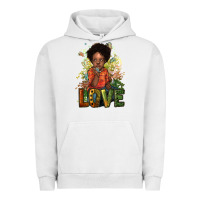 Pigment Lunar Rock black afro boy love Urban Hoodie - NancyCooperArtShop