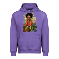Tulip black afro boy love Urban Hoodie - NancyCooperArtShop