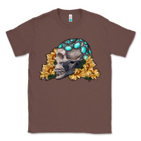 Chestnut skull with sunflowers Classic Tee - RanaPortraitStore