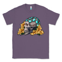 Lavender skull with sunflowers Classic Tee - RanaPortraitStore