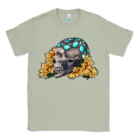 Matcha skull with sunflowers Classic Tee - RanaPortraitStore