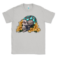 Moon Dust skull with sunflowers Classic Tee - RanaPortraitStore