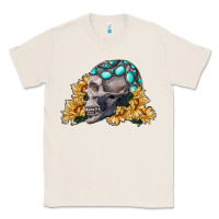 Natural skull with sunflowers Classic Tee - RanaPortraitStore