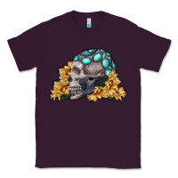 Plum skull with sunflowers Classic Tee - RanaPortraitStore