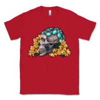 Red skull with sunflowers Classic Tee - RanaPortraitStore