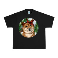Black Shiba Inu Christmas Urban Heavy Tee - RanaPortraitStore