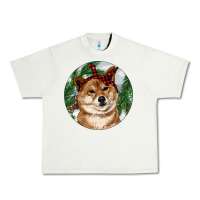 Pistachio Shiba Inu Christmas Urban Heavy Tee - RanaPortraitStore